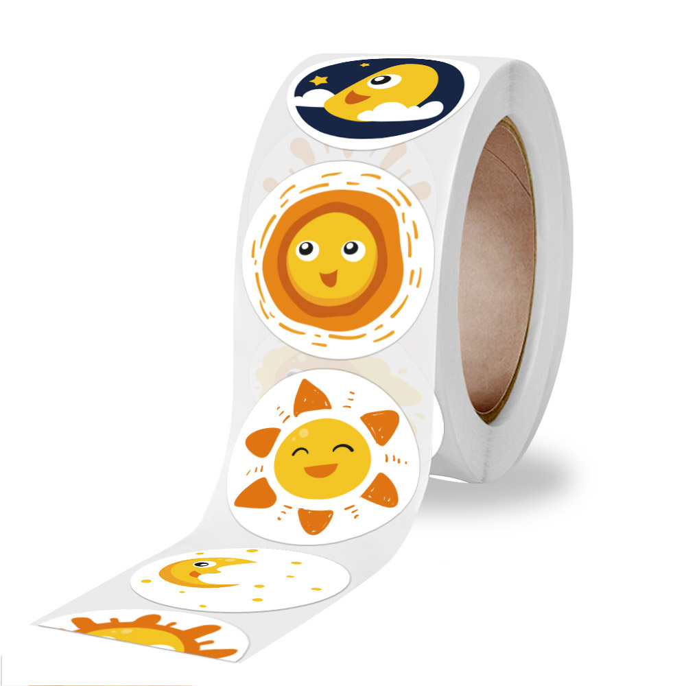 50-500 Pcs Smile Face Sticker  - Kids Toys Yellow ulasan dan harga