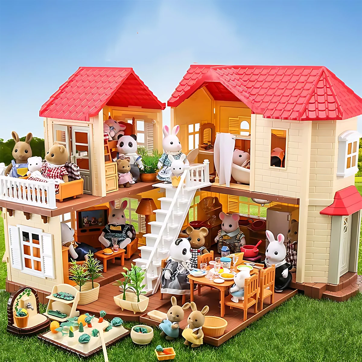 Miniature Furniture 1:12 Dollh - Play Kitchen Set ulasan dan harga