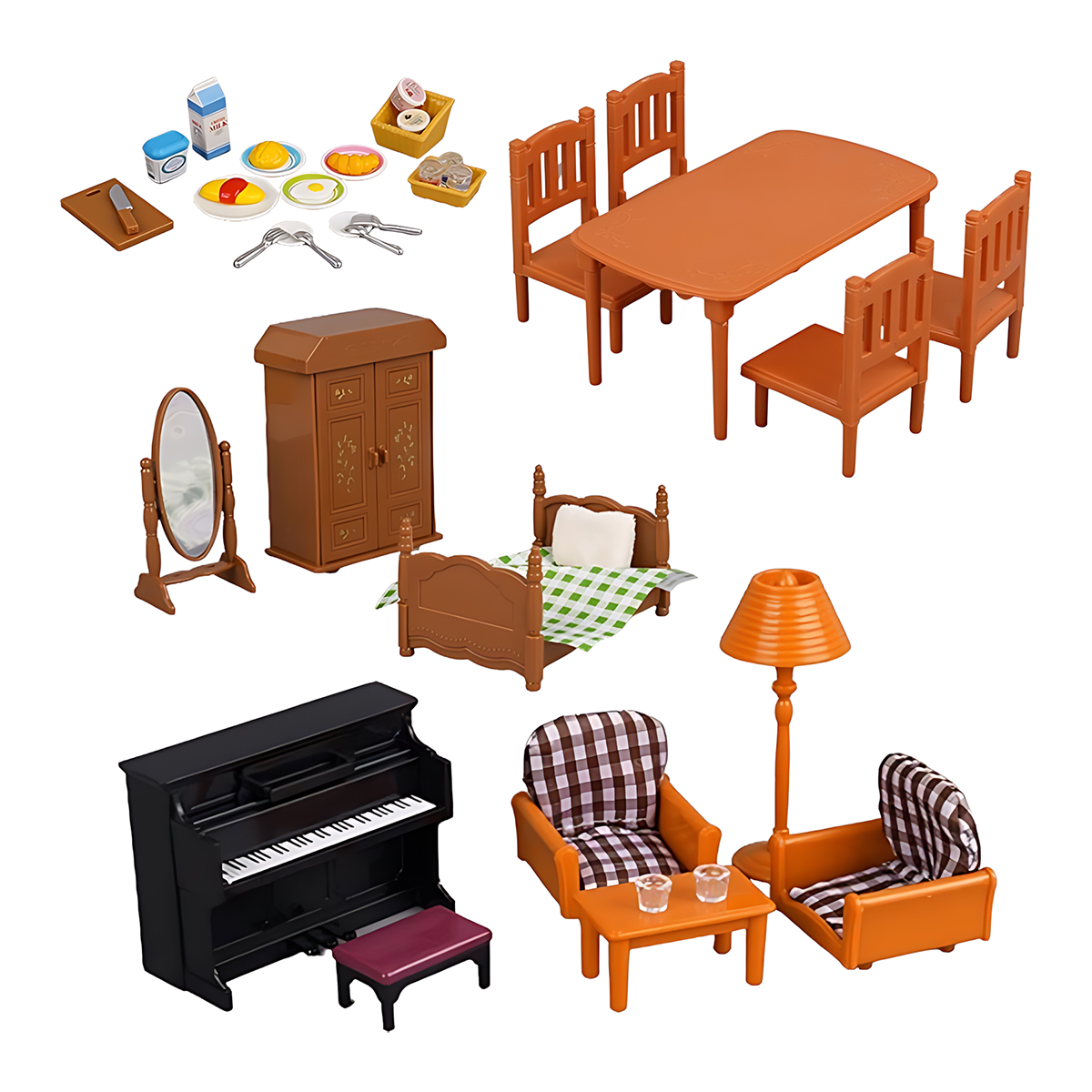Miniature Furniture 1:12 Dollh - Play Kitchen Set ulasan dan harga