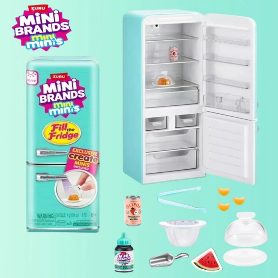 ZURU 5 Surprise Mini Fridge Ba - Play Kitchen Set ulasan dan harga