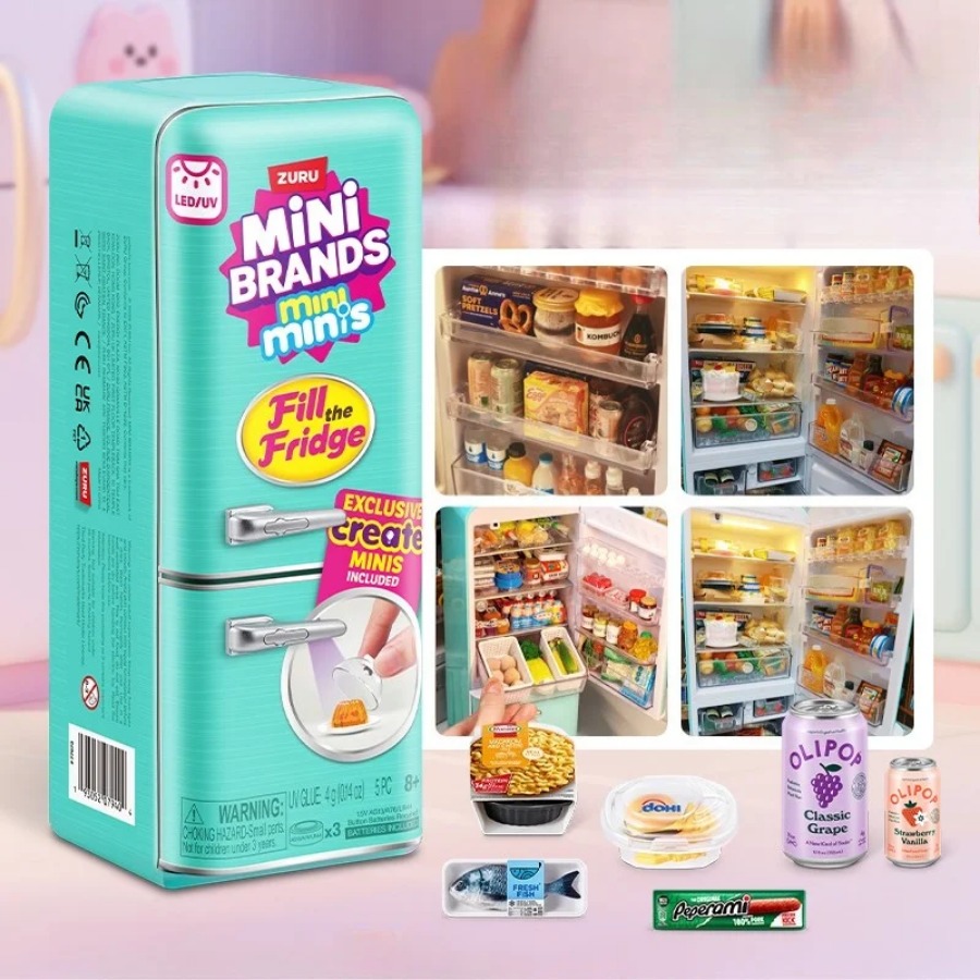 ZURU 5 Surprise Mini Fridge Ba - Play Kitchen Set ulasan dan harga