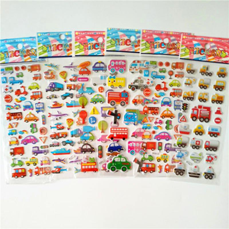 6pcs Cartoon Fireman Car Stick - Kids Toys Yellow ulasan dan harga
