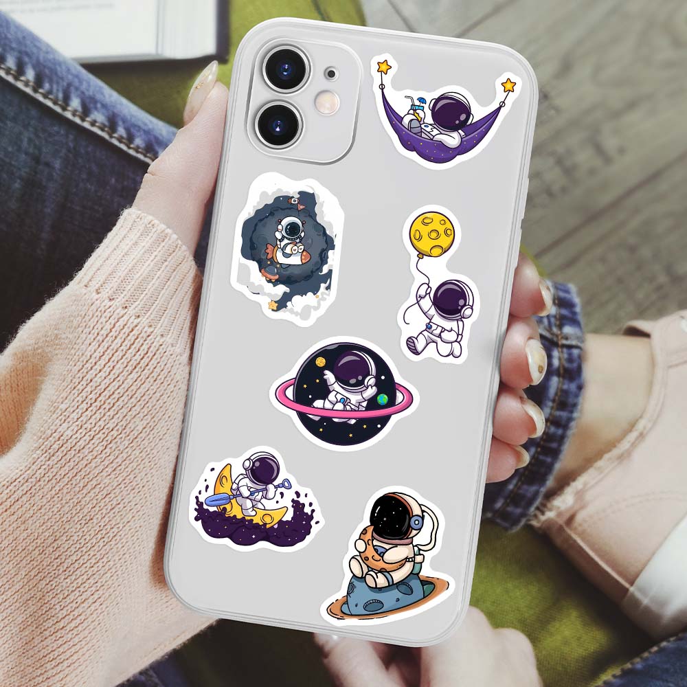Cute Cartoon Astronaut Sticker - Kids Toys Laptop ulasan dan harga